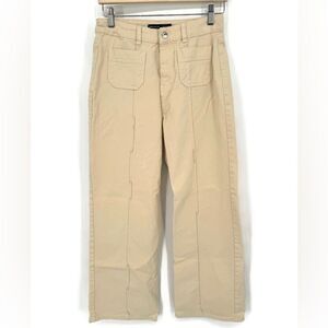Karen Millen Wide Leg Jeans in Cream Sz 8 NWOT